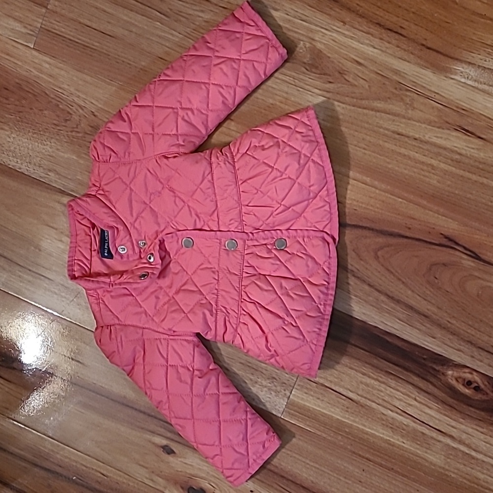 Ralph Lauren Pink Quilted Peplum Jacket